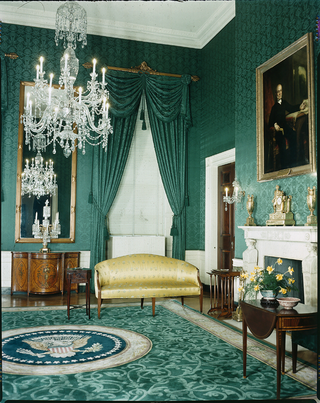 Color transparency of the Green Room in the White House | Harry S. Truman