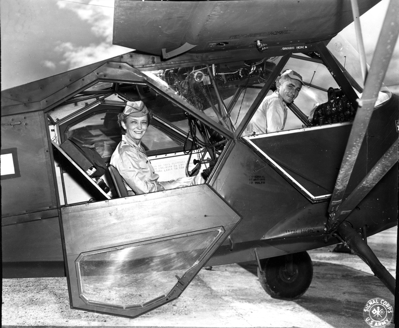 Women's Army Corps (WAC) Colonel Westray Battle Boyce on Her Inspection