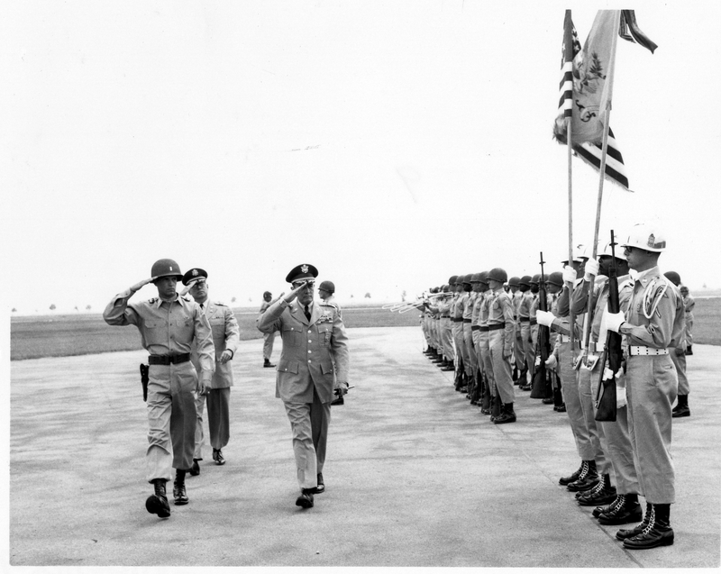 Lieutenant General Louis W. Truman Participates in Honor Guard Ceremony