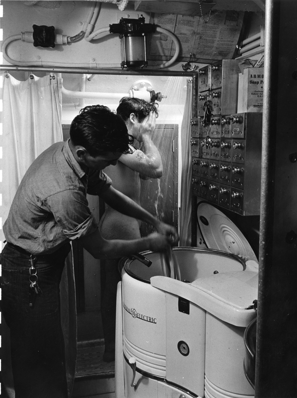 Showering and Washing Clothes Onboard a United States Submarine Harry
