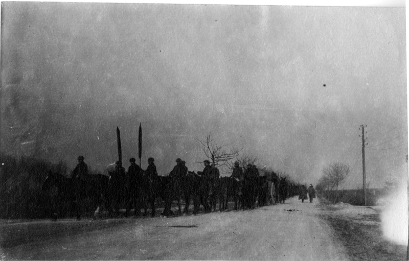 Soldiers on Horseback Moving Down a Road - World War I | Harry S. Truman