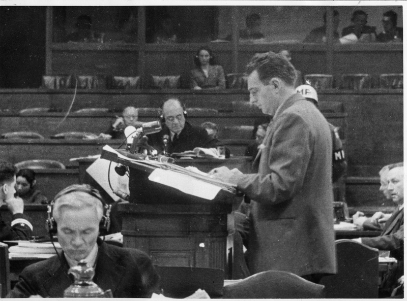 John Brannon Stands at the Lectern Harry S. Truman