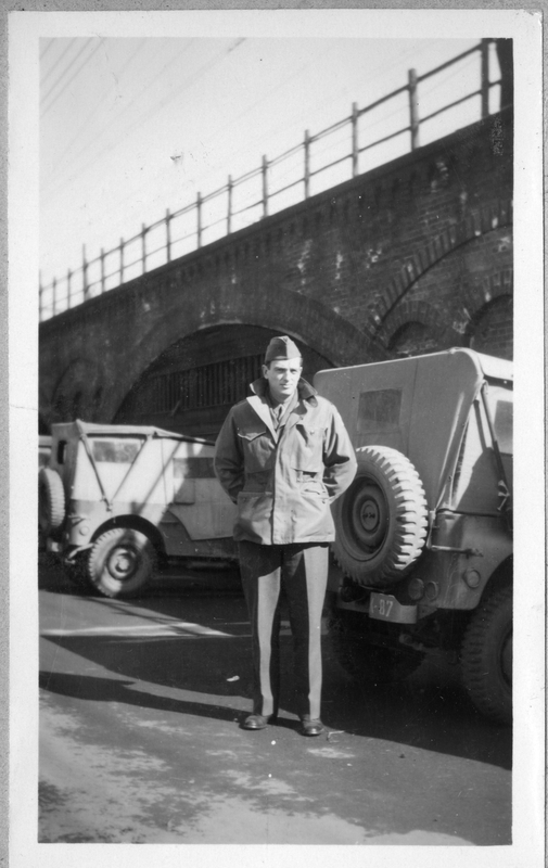 John Brannon Stands By Military Jeeps Harry S. Truman