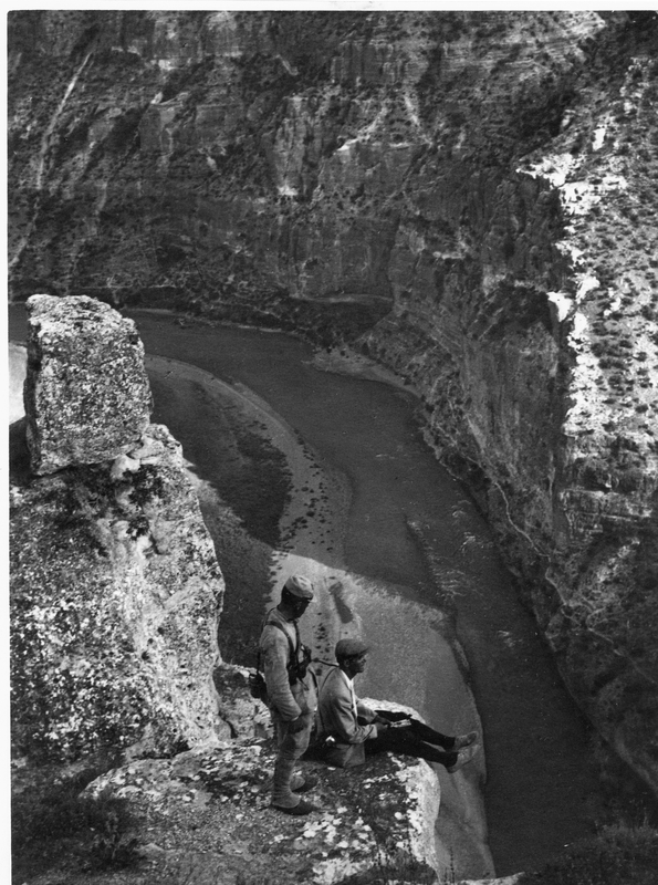Two Unidentified Men Overlooking the Botan River near Siirt, Turkey ...