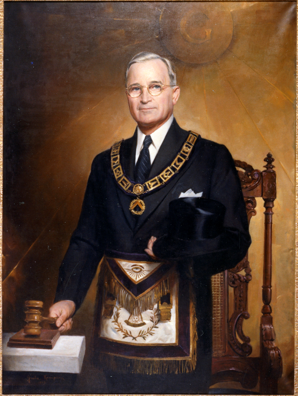 67-938 Portrait of Harry S. Truman in Masonic Regalia