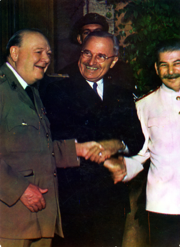 Churchill Truman And Stalin Harry S Truman