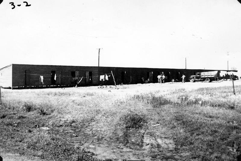 General view of Mathis, Texas labor camp Harry S. Truman