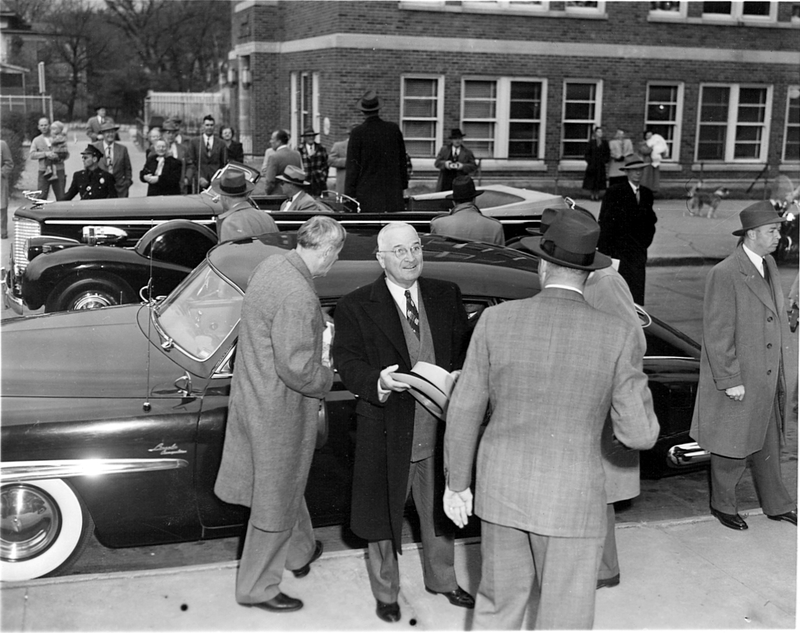 President Truman near car | Harry S. Truman