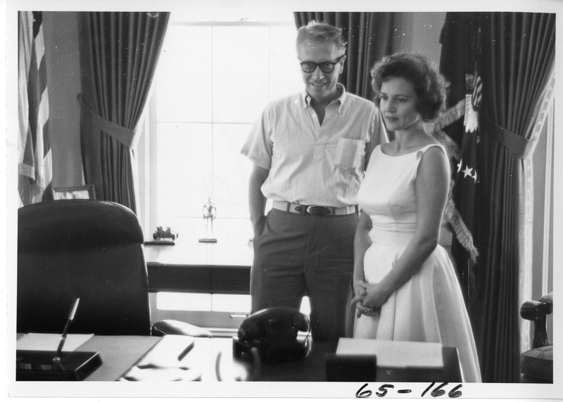 Visit of Allen Ludden and Betty White Ludden to the Harry S. Truman