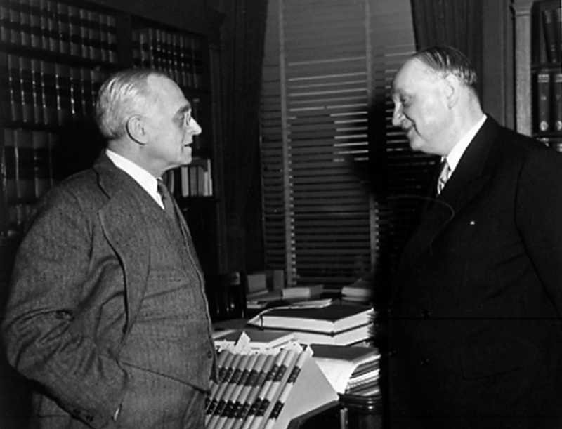 Adolf Scharf Meets Supreme Court Justice Felix Frankfurter