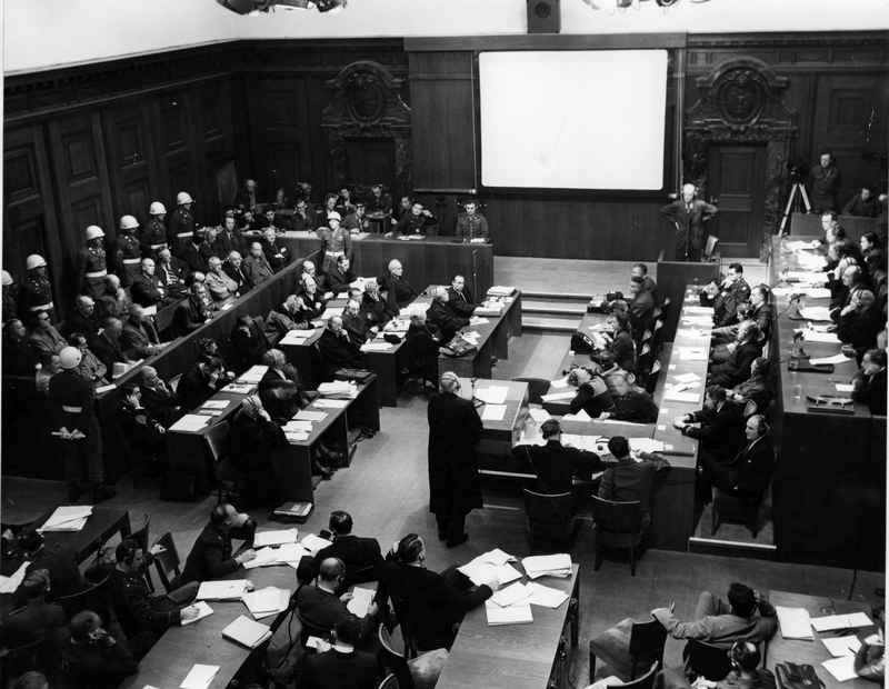 In session at the Nuremberg War Crimes Trials | Harry S. Truman
