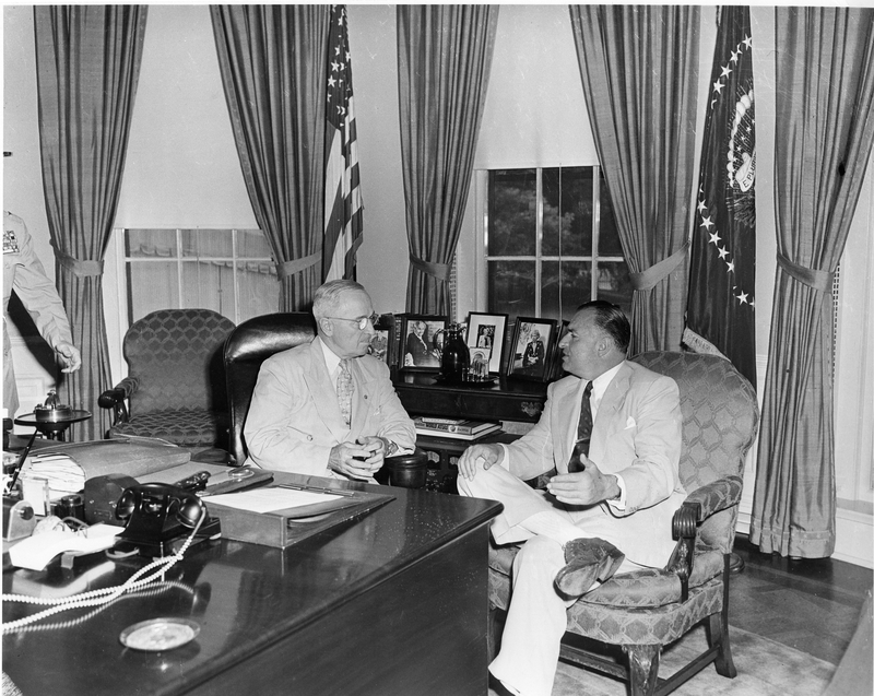 Truman and President Plaza of Ecuador in Oval Office | Harry S. Truman