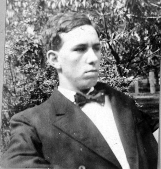 A Young Frank Wallace in Yard of Truman Home Harry S. Truman