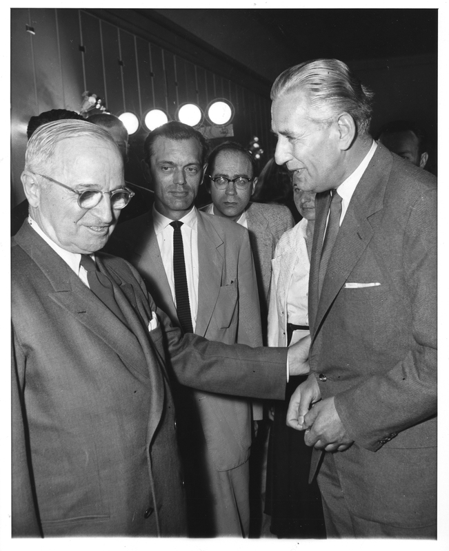Harry S. Truman with Unidentified Man in Paris | Harry S. Truman
