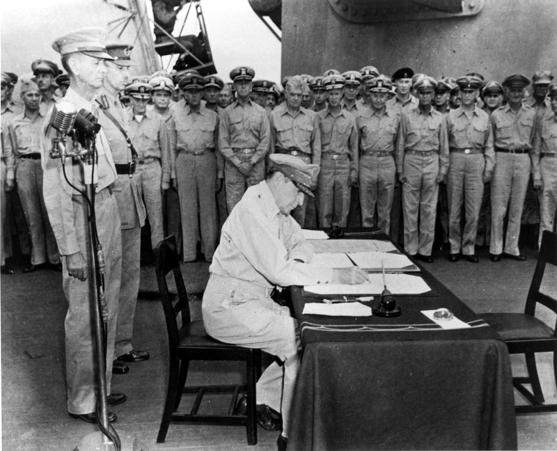 Patriots Surrendering Douglas Macarthur Japanese Surrender