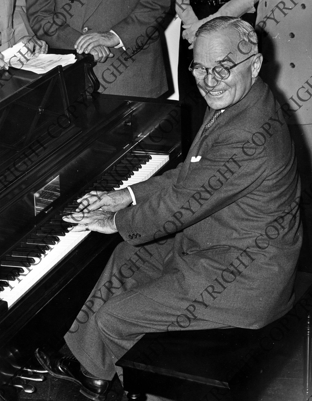 President Harry S Truman Playing a Piano Harry S Truman