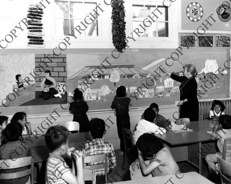Typical Classroom at the Jemez Day School, Albuquerque, New Mexico