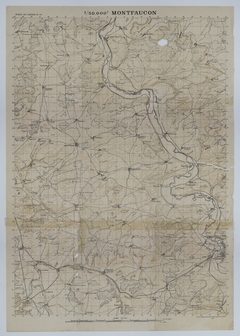 Map of the Area around Montfaucon