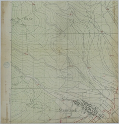Map of the Area Around Steinbach, Germany