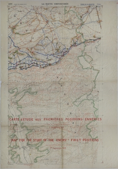 Map of German Positions and Supply