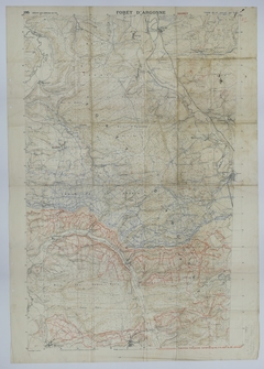 Map of 35th Division Movement During the Meuse-Argonne Offensive