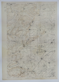 Map of Northeast France Near St. Mihiel