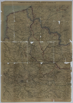 Map of German Activity from 1914 to 1918