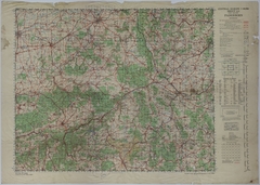 Map of the Area Near Paderborn, Germany