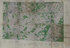Map of the Area Near Saarbrucken, Germany
