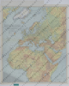 Map of Europe, Africa, and Western Asia