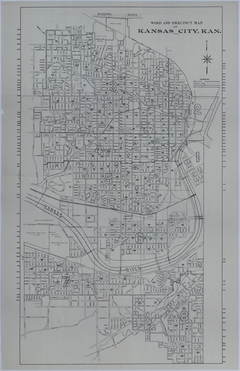 Map of Wards and Precincts in Kansas City, Kansas