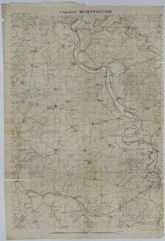 Map of the Area Around Montfaucon