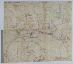 Map of the Machine Gun Defense at Haudiomont