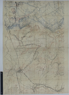 Map of the Initial Machine Gun Barrage of the 35th Division on September 26, 1918