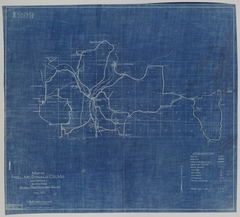 Map of Postal Delivery Routes Surrounding Noel, Missouri
