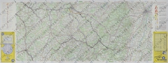 Map of the Movement of the 128th Field Artillery