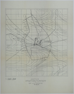 Map of the Operations at Cantigny
