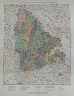 Map of Allied Positions During the Meuse-Argonne Offensive
