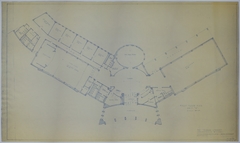 Drawing of the Proposed First Floor of the Harry S. Truman Library