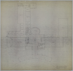 Drawing of the Proposed First Floor of the Harry S. Truman Library