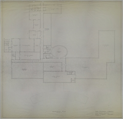 Drawing of the Proposed Basement of the Harry S. Truman Library