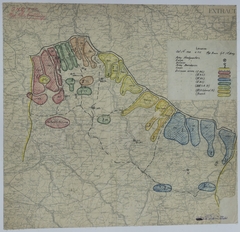 Map of Divisional Positions on October 1, 1918