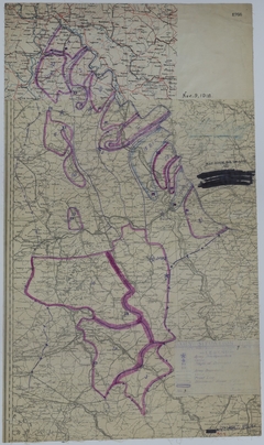 Map of Divisional Positions on November 9, 1918