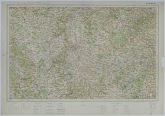 Map of Northeastern France and Southwestern Germany