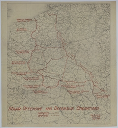 Map of the Major Offensive and Defensive Operations