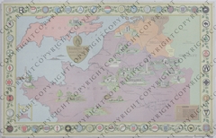 Map of American Cemeteries and Battle Monuments in Europe