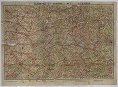 Map of Roads in the Vosges Mountains