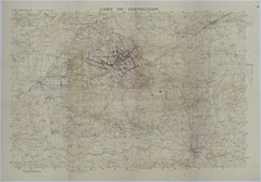Map of the 129th Field Artillery at Camp Coetquidan