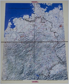 Map of Allied Positions on May 1, 1945