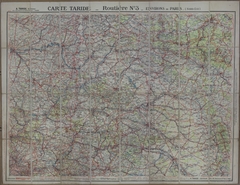 Map of Transportation Routes Surrounding Paris